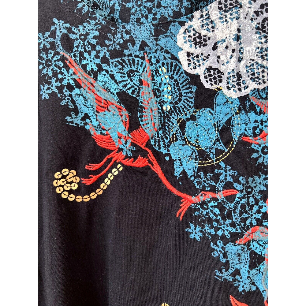 Blue Embroidered Tank - Picture 3 of 13